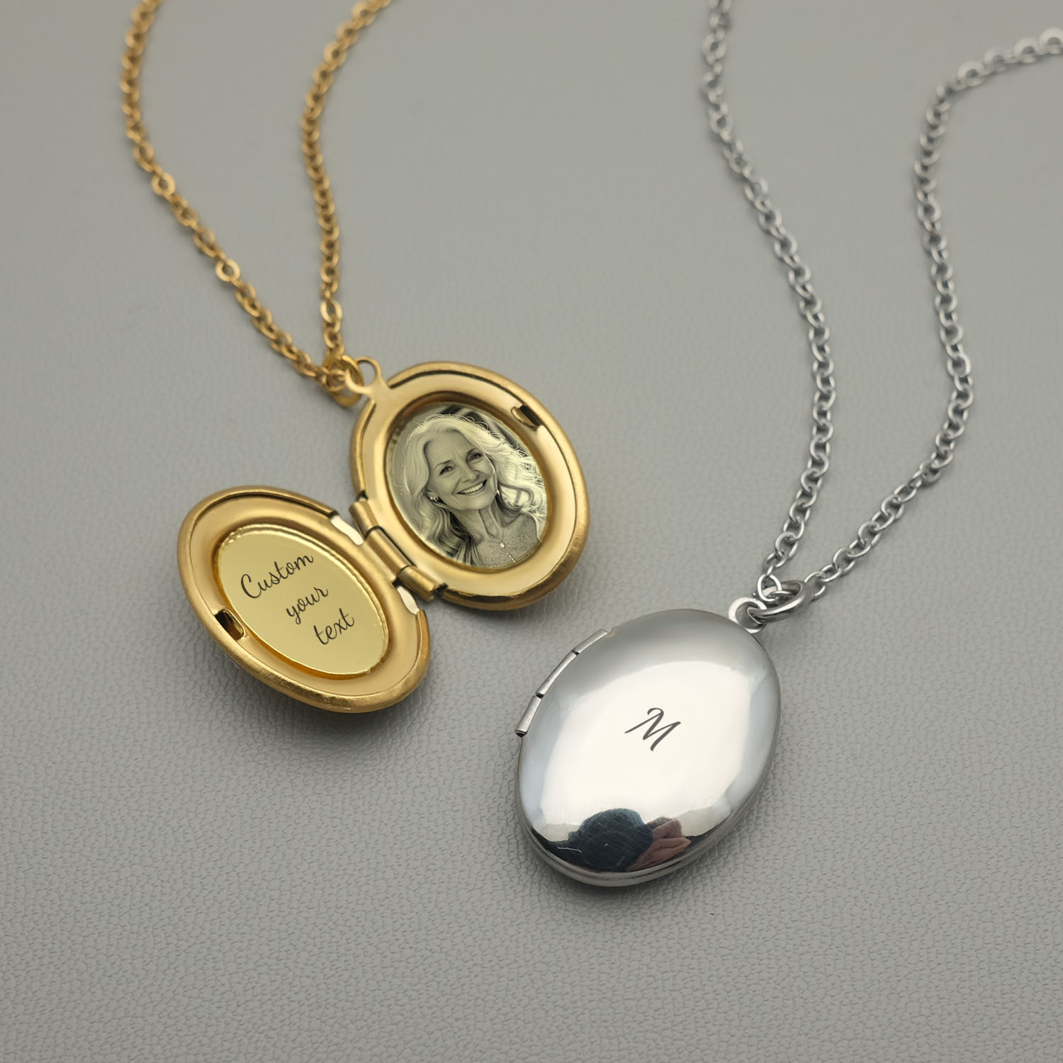 Custom Name Necklace Stainless Steel - Kişiselleştirilmiş Madalyon Kolye Özel Fotoğraf Kolye