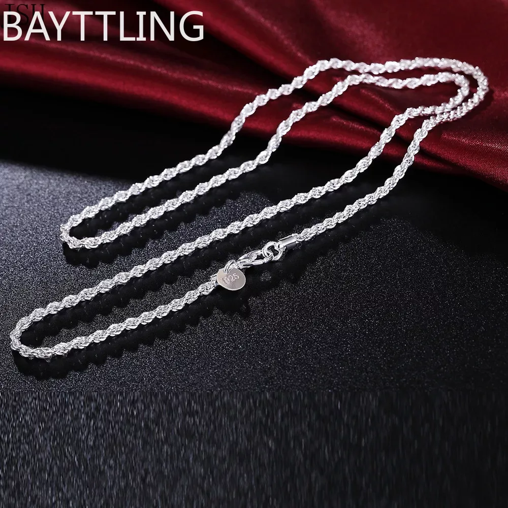 925 Sterling Silver Chain Necklace Men - 40-60 cm toptan 925 Ayar gümüş