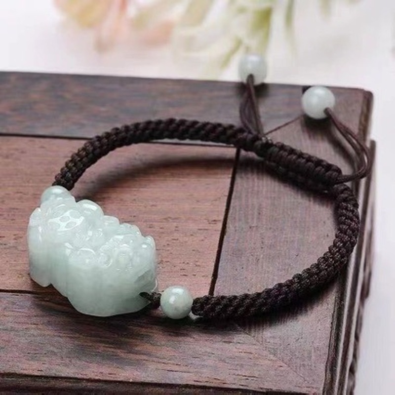 Bracelets - Doğal Yeşim A sınıfı Pixiu Bileklik