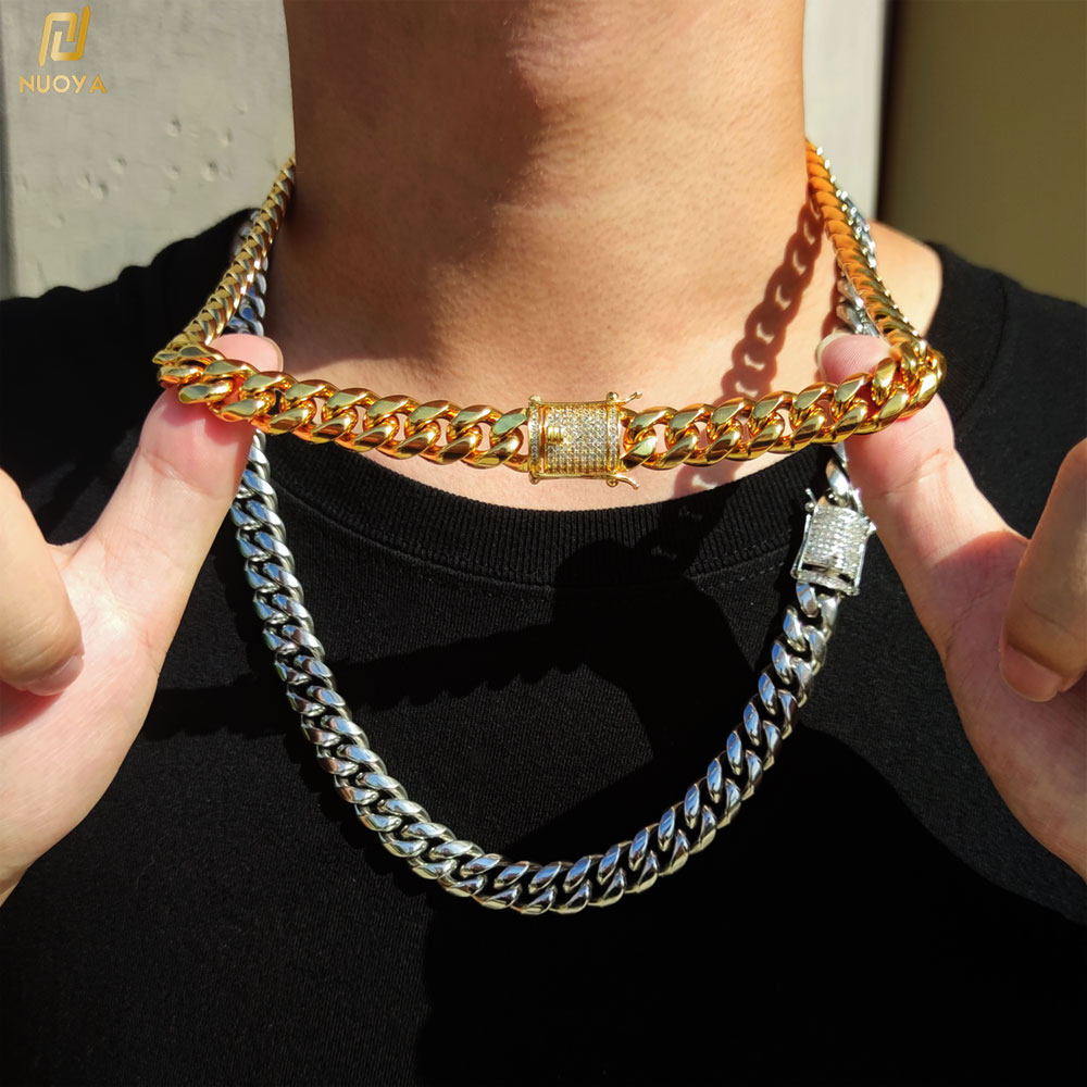 Cuban Link Chain 12Mm - 6-12mm Hip Hop Küba Zinciri Buzlu