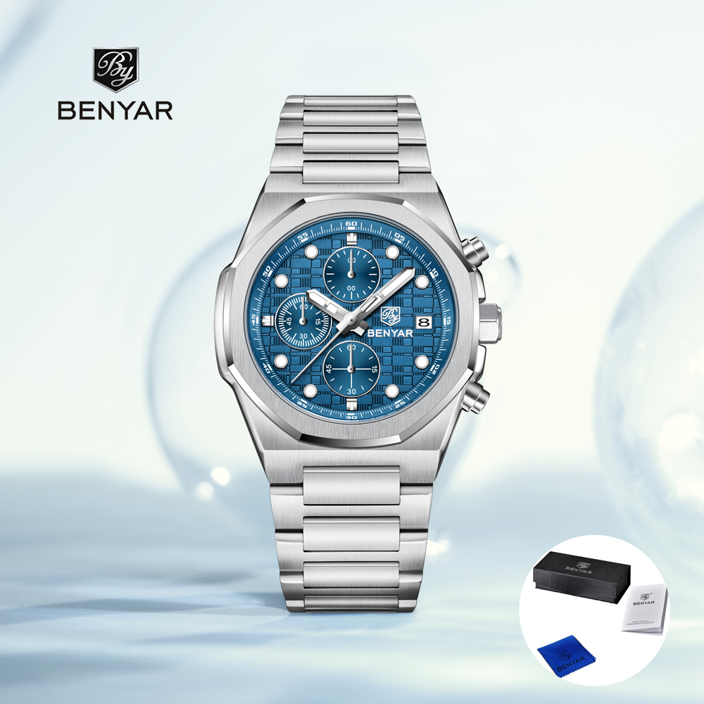 Watch Accessories - 2025 Yeni BENYAR Erkek Saatleri Lüks