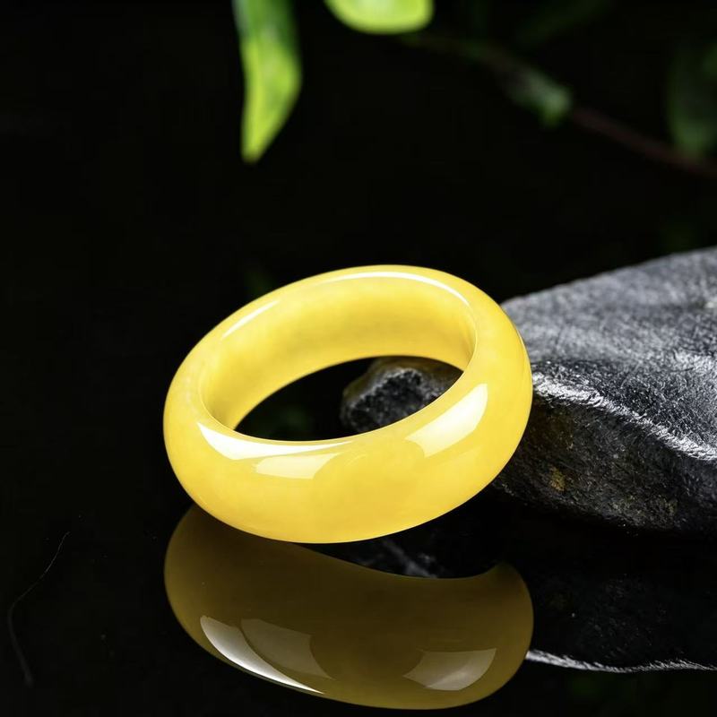 Rings - Gerçek A sınıfı yeşim taşı yüzük,