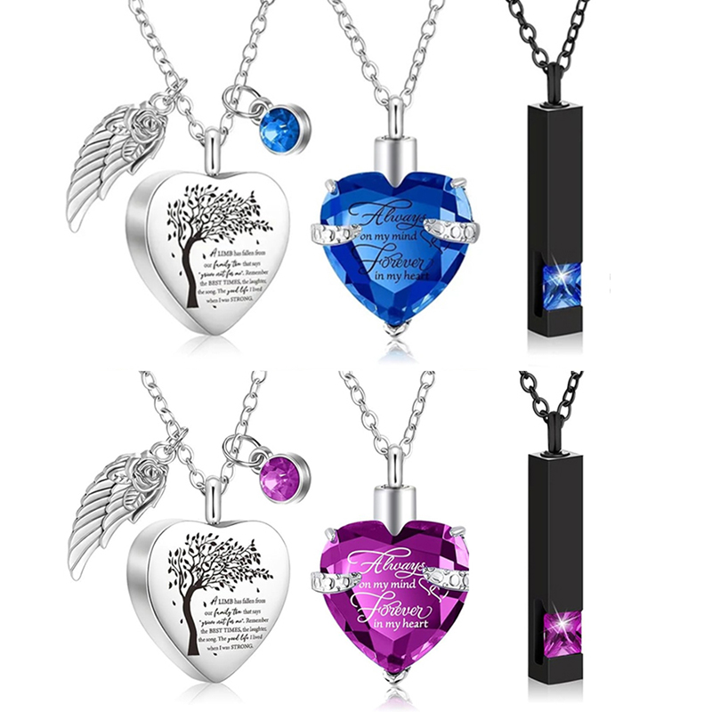 Heart Locket Necklace Photo - 3 Farklı Stilde Külleri Saklamak İçin