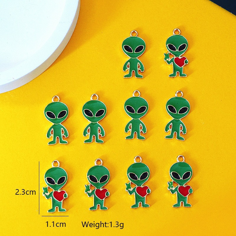 Earrings - 10 adet Basit Uzaylı Alaşım Damla