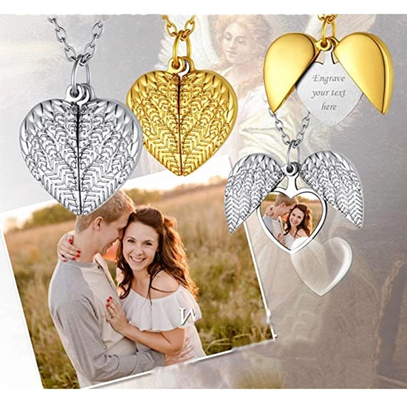 Heart Locket Necklace Photo - Özel Fotoğraf Kalp Madalyon Kolye Kişiselleştirilmiş