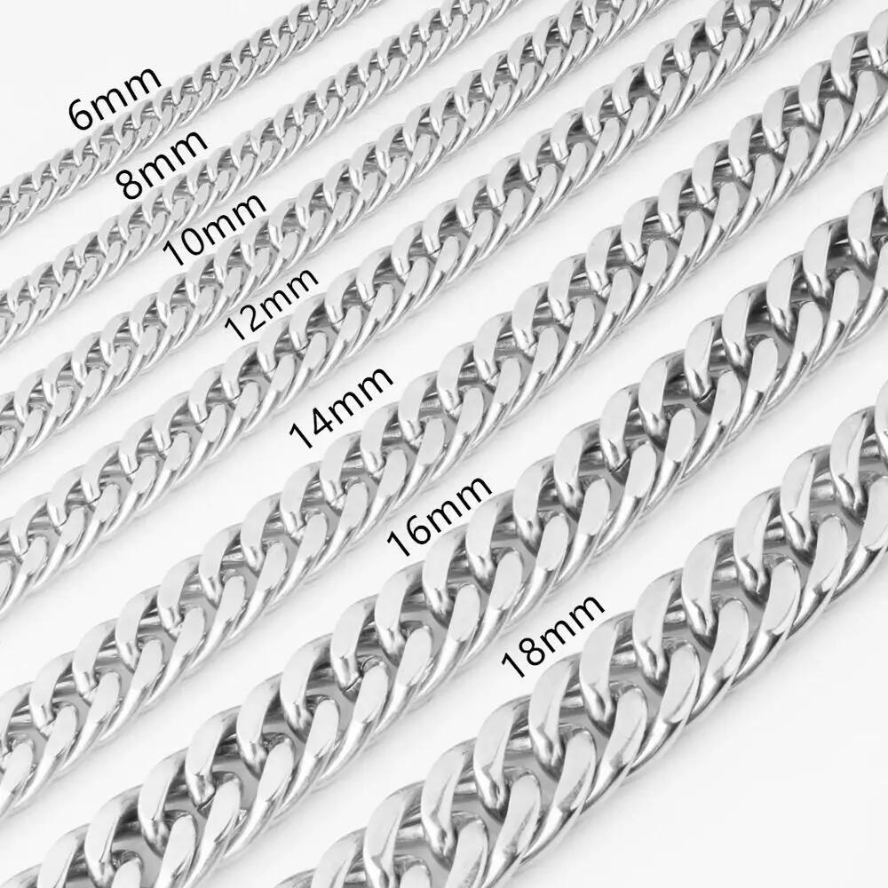 Cuban Link Chain 12Mm - Granny Chic 6/8/10/12/14/16/18mm 7-40 inç Erkek
