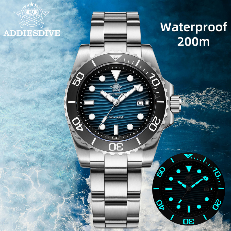 Watch Accessories - ADDIESDIVE erkek 2115 Quartz saat Kum