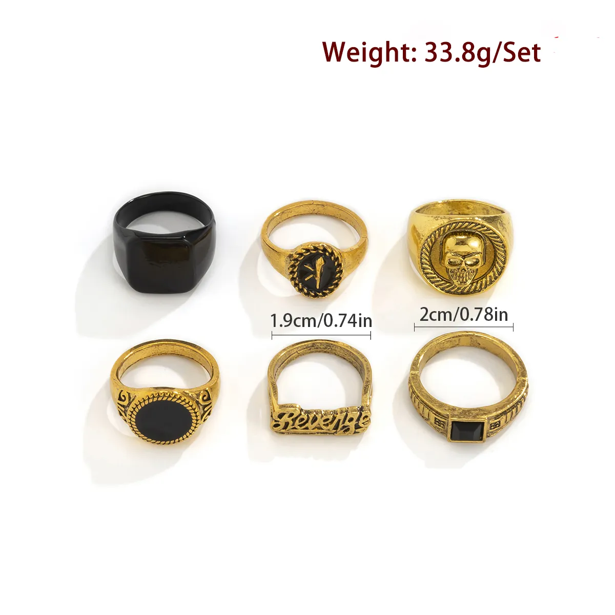 6 adet/takım Vintage Vintage i - Vintage Punk Knuckle Rings Set incelemesi ve fiyatı