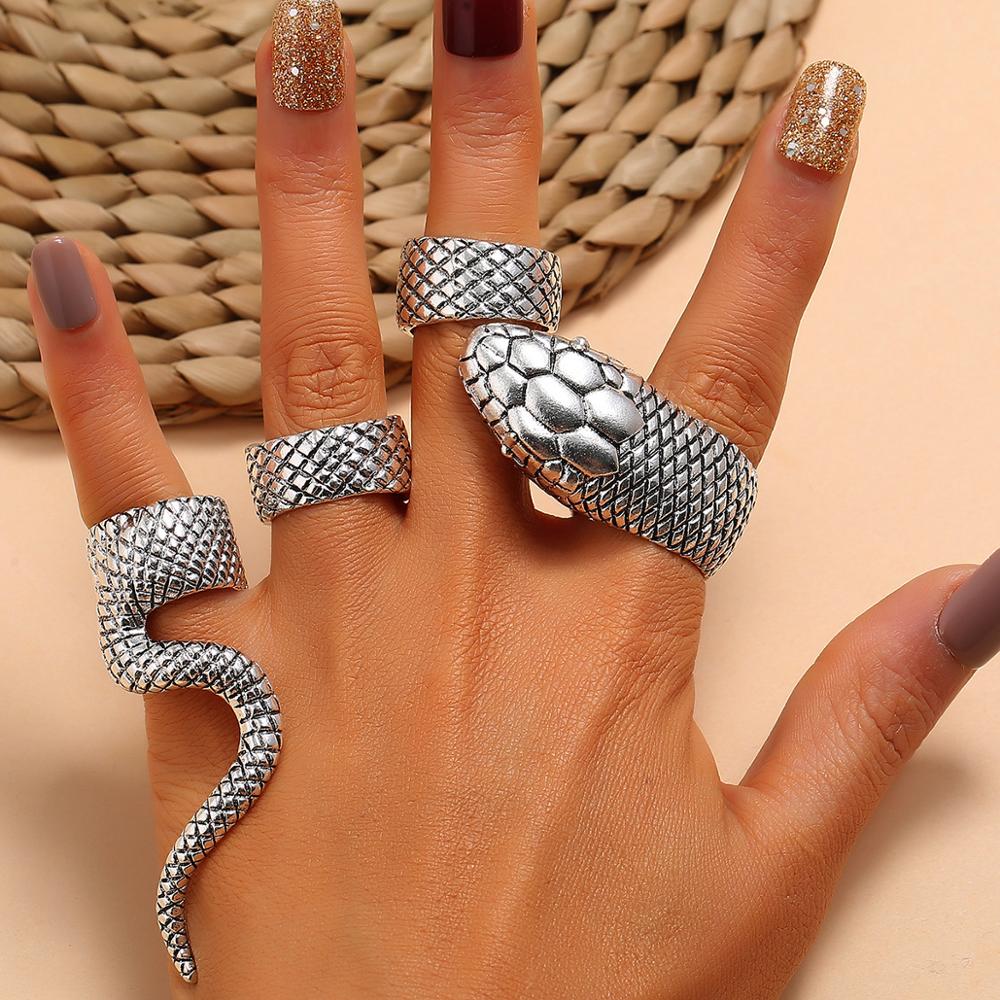 KMVEXO 4 adet/takım Gotik Stea - Vintage Punk Knuckle Rings Set incelemesi ve fiyatı