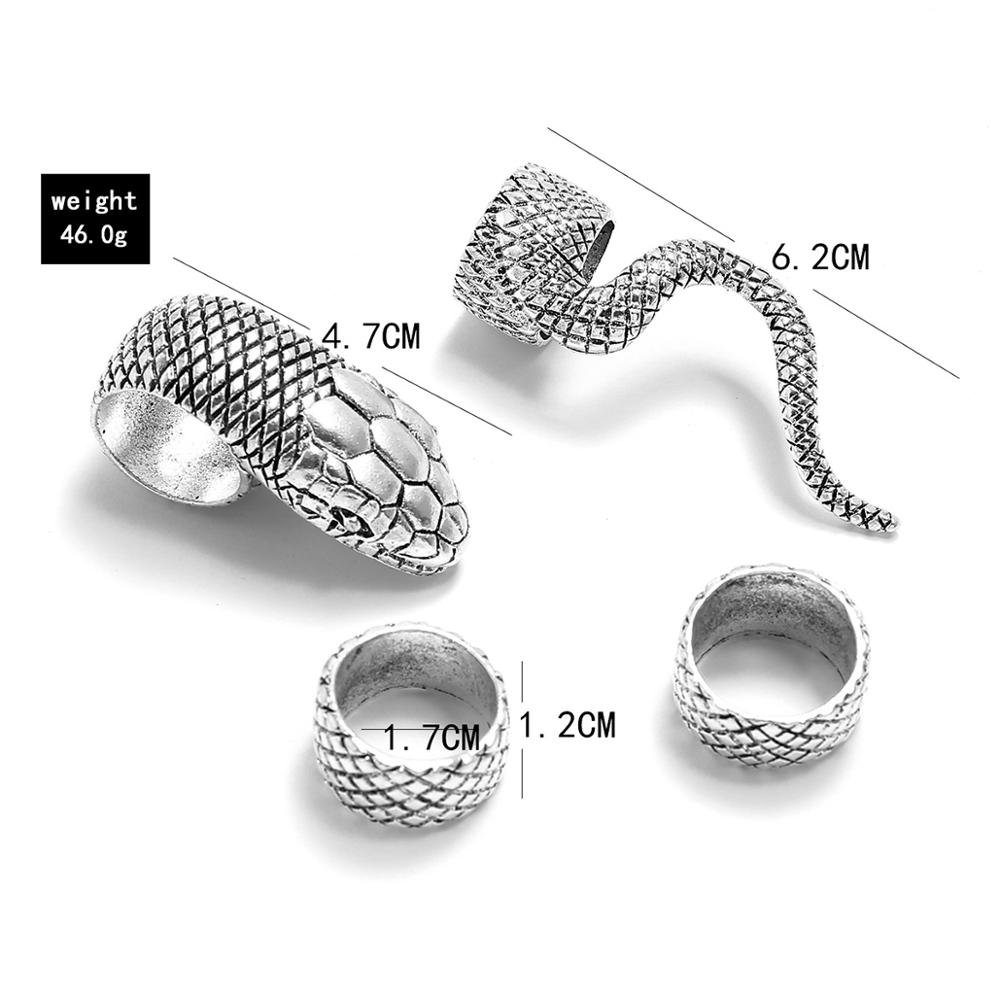 KMVEXO 4 adet/takım Gotik Stea - Vintage Punk Knuckle Rings Set incelemesi ve fiyatı