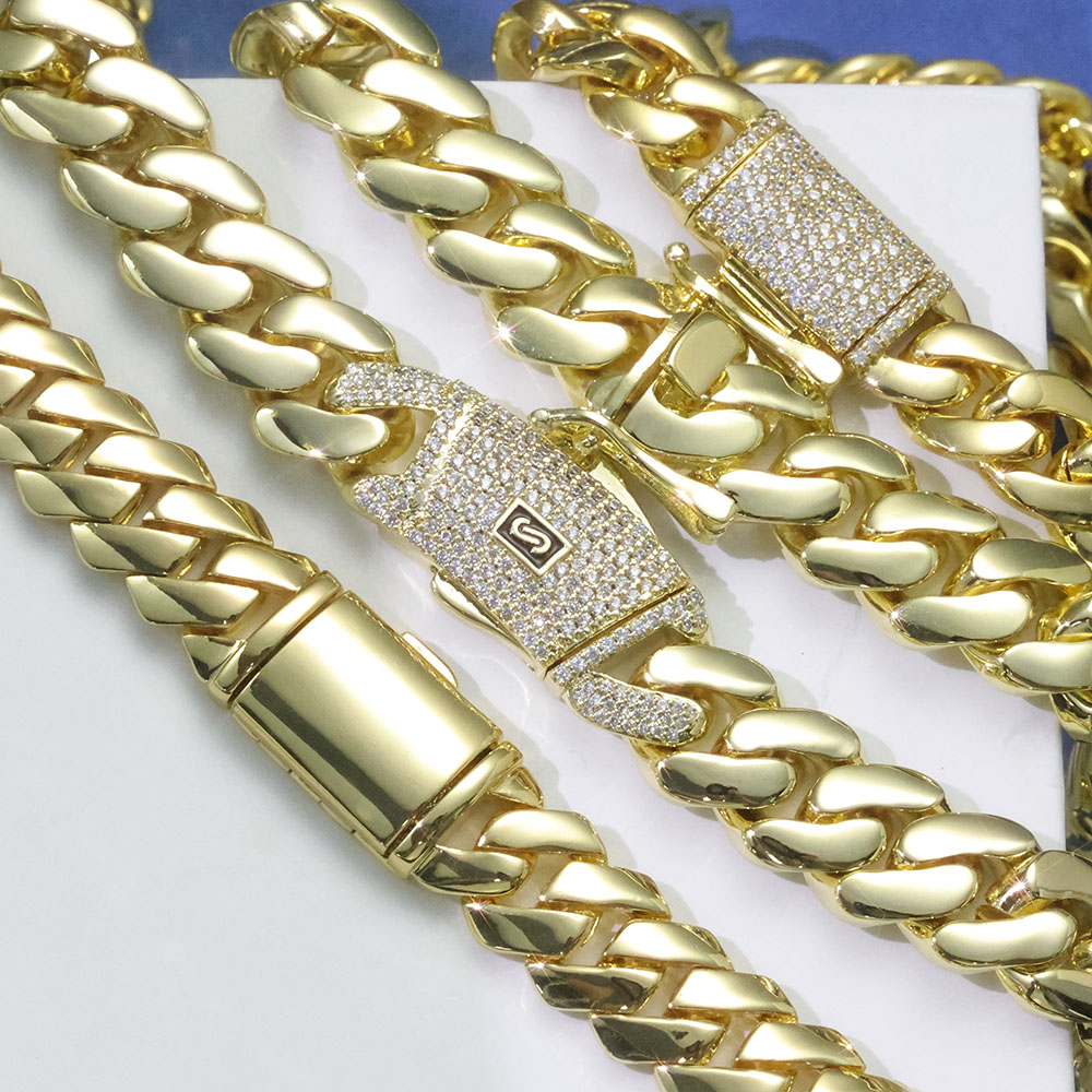 ESKEEM Yüksek Parlaklıkta Mona - Cuban Link Chain 12Mm incelemesi ve fiyatı