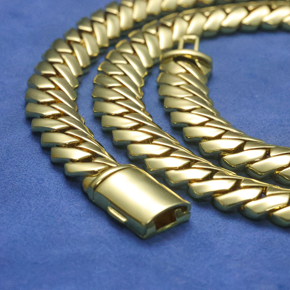 ESKEEM Yüksek Parlaklıkta Mona - Cuban Link Chain 12Mm incelemesi ve fiyatı