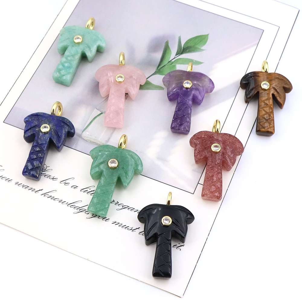 Doğal Taş Hindistan Cevizi Ağa - Crystal Pendant Necklace Natural Stone incelemesi ve fiyatı