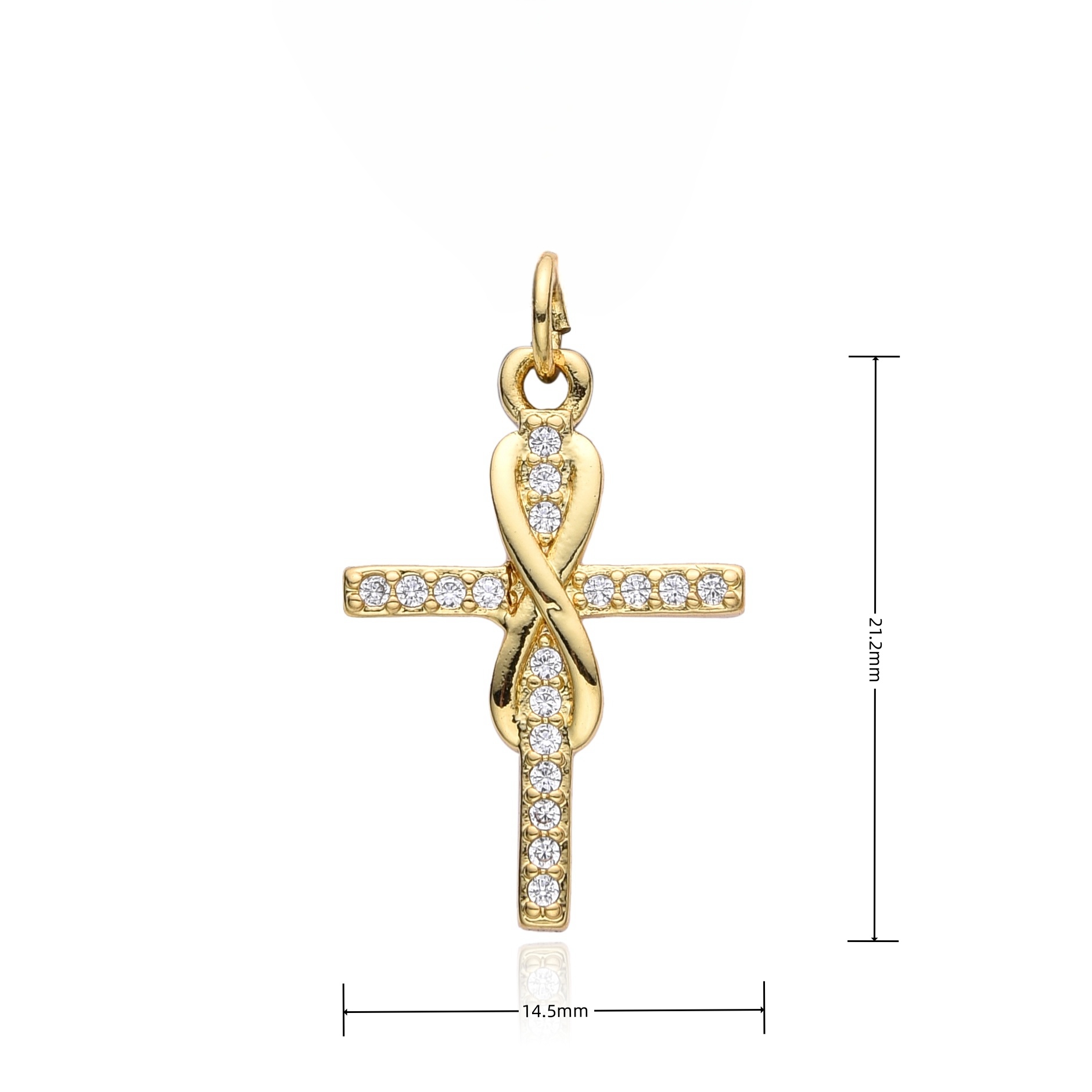 Moda mikro-kakma zirkon çapraz - Cross Pendant Necklace Gold incelemesi ve fiyatı