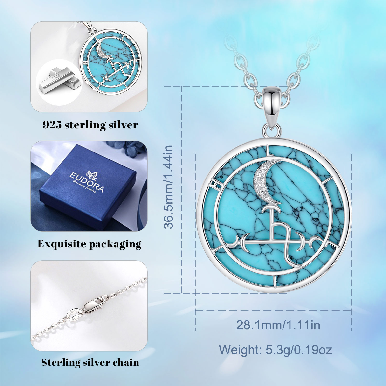 Eudora 925 ayar gümüş Lilith a - 925 Sterling Silver Chain Necklace Men incelemesi ve fiyatı
