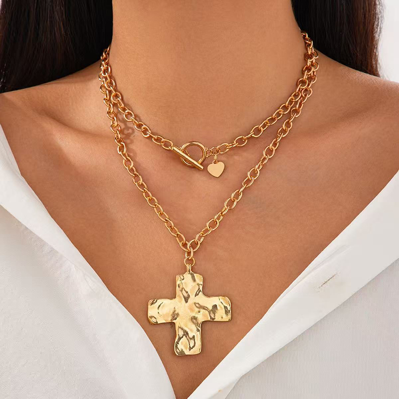 Sıcak satış Altın Kaplama Kalı - Cross Pendant Necklace Gold incelemesi ve fiyatı