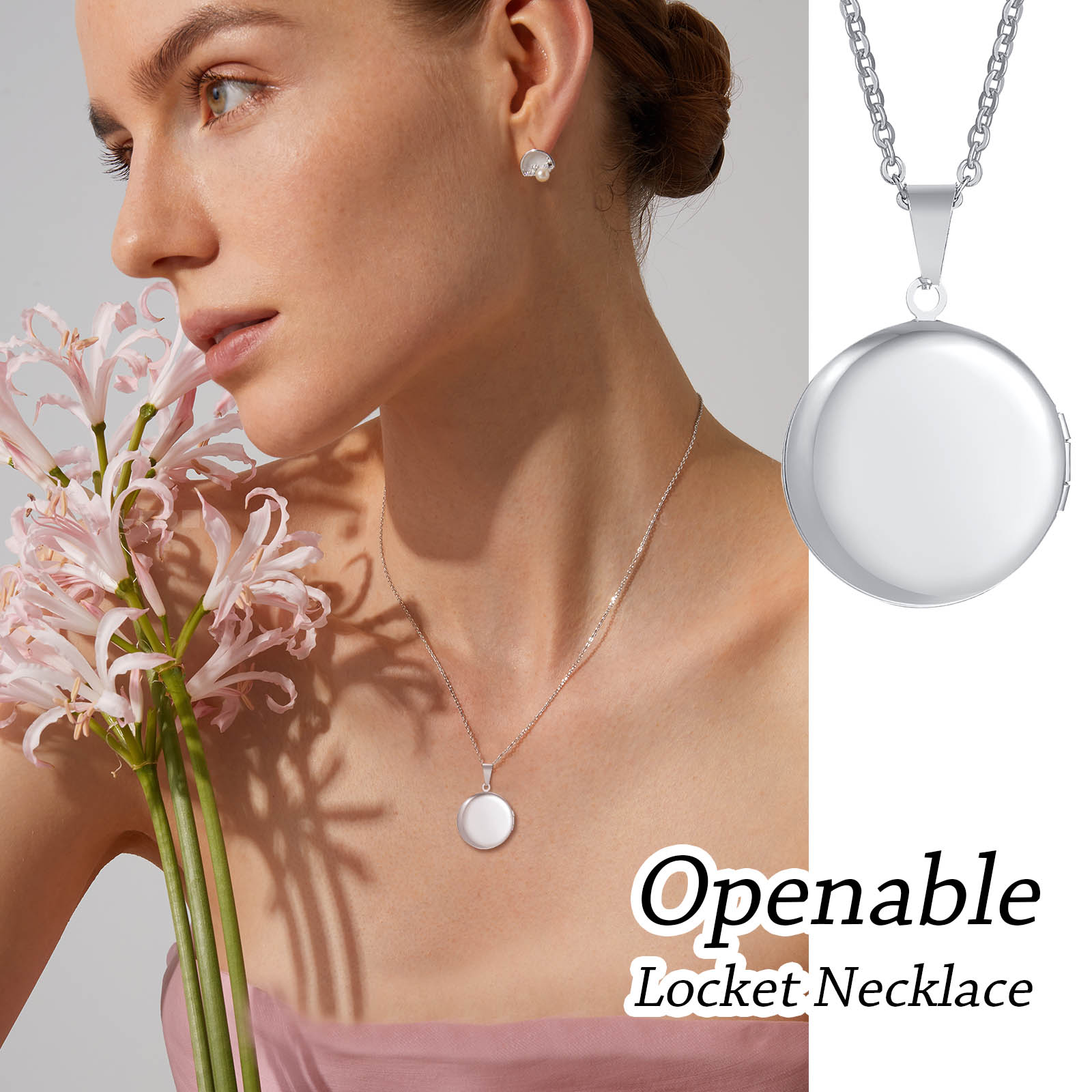 Ücretsiz Gravür Baş Harfleri K - Heart Locket Necklace Photo incelemesi ve fiyatı