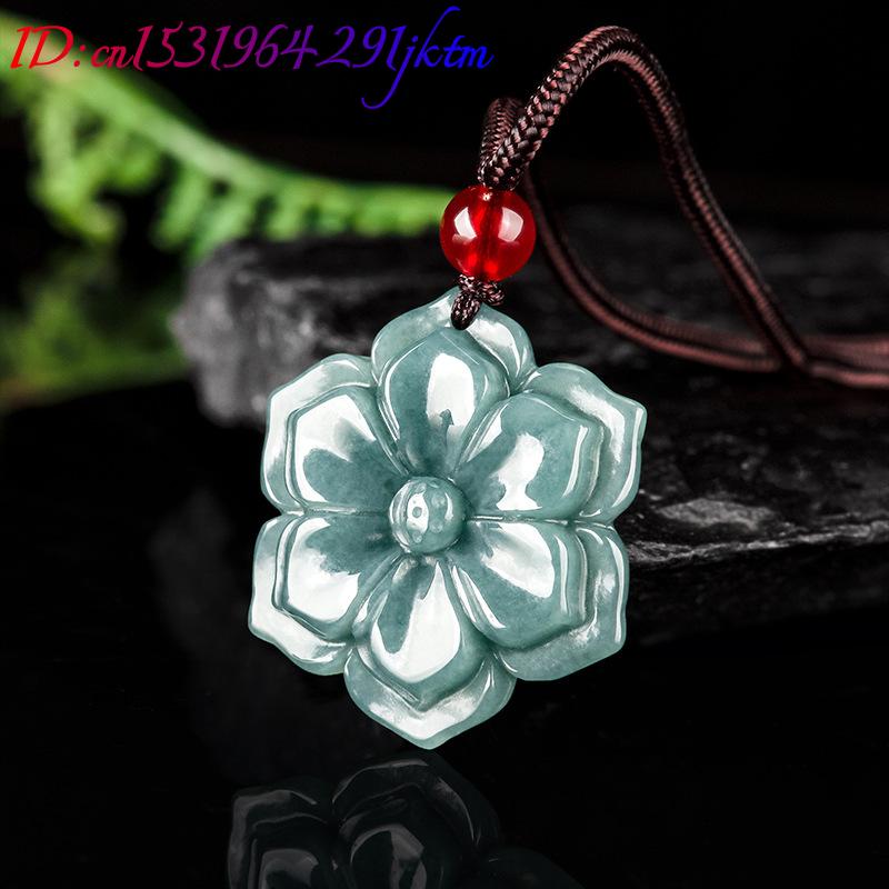 Burma Yeşim Taşı Çiçek Kolye U - Necklaces incelemesi ve fiyatı