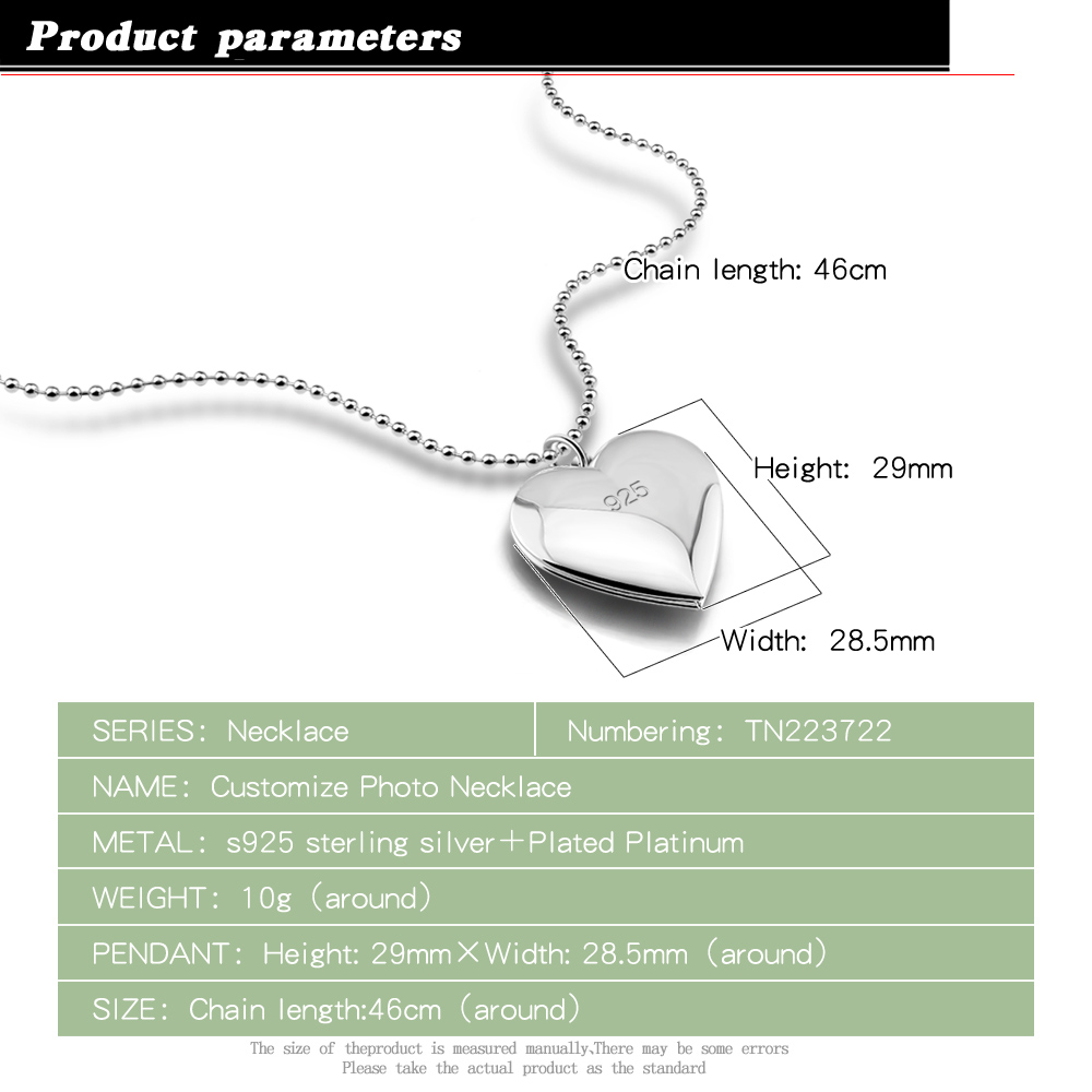 Ebedi aşk kalp gerdanlık 925 a - Heart Locket Necklace Photo incelemesi ve fiyatı
