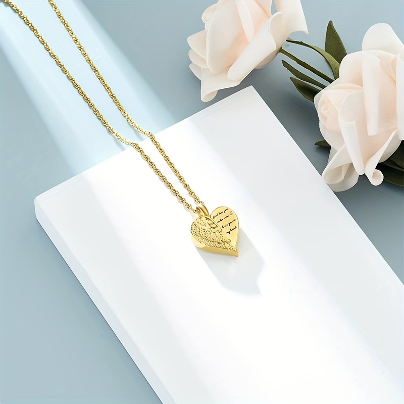 Aşk kalp Urn kolye külleri içi - Heart Locket Necklace Photo incelemesi ve fiyatı