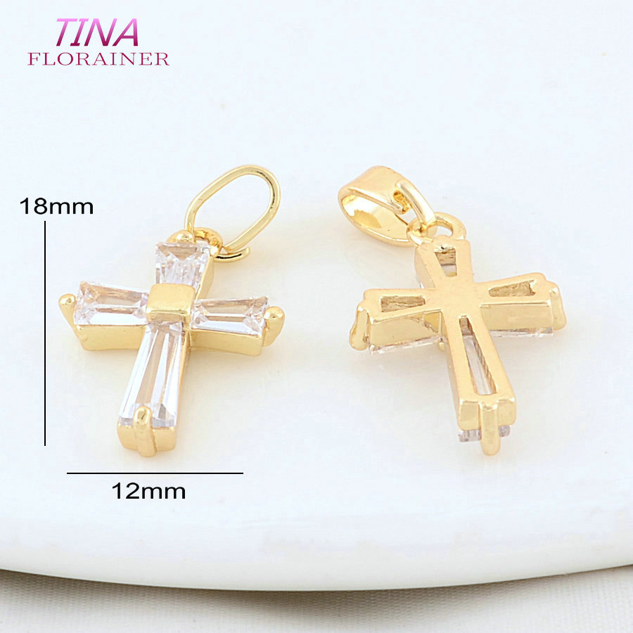 6 adet 12*18MM 14K altın rengi - Cross Pendant Necklace Gold incelemesi ve fiyatı