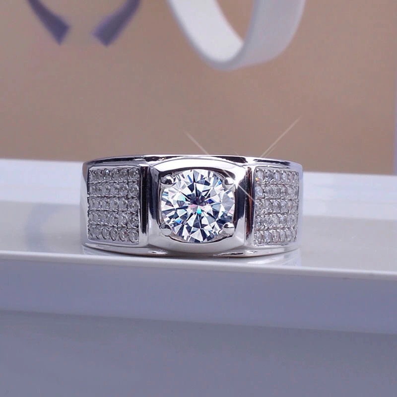 Yeni Dört Pençe Simülasyon Moz - Moissanite Engagement Ring 1 Carat incelemesi ve fiyatı