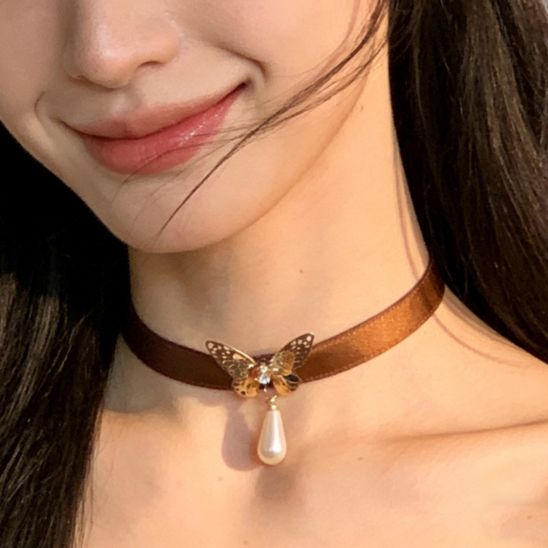 Vintage Stil Çiçek Gerdanlık K - Pearl Choker Necklace Vintage incelemesi ve fiyatı