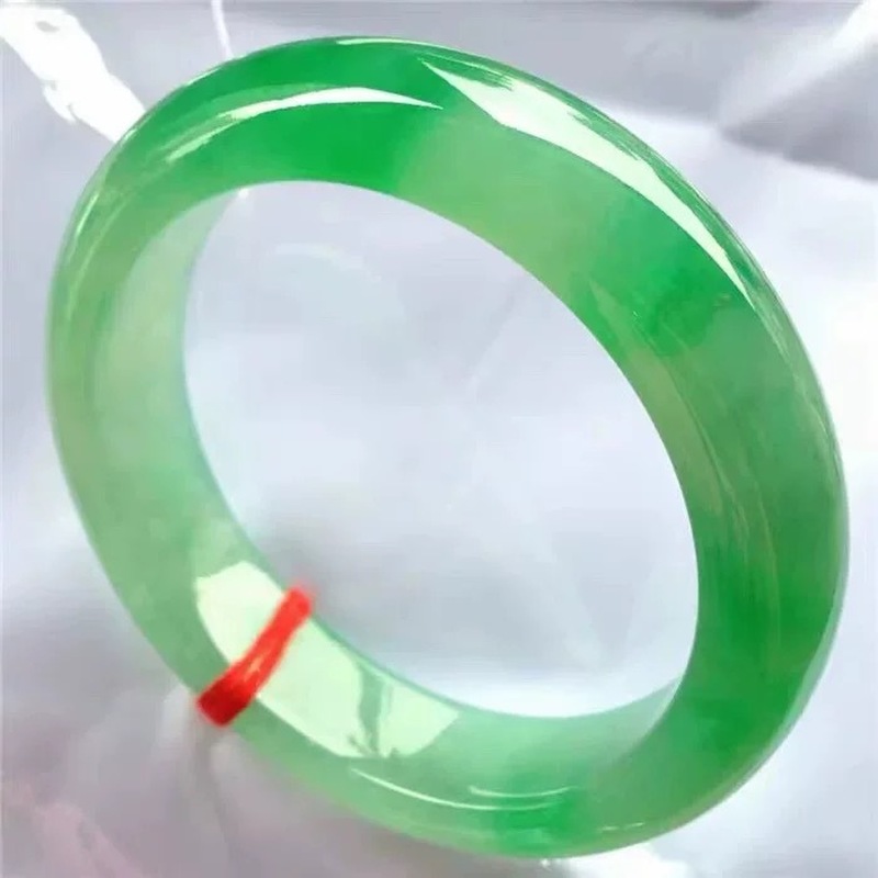 Parlak yeşim taşı, çiçek desen - Bracelets incelemesi ve fiyatı