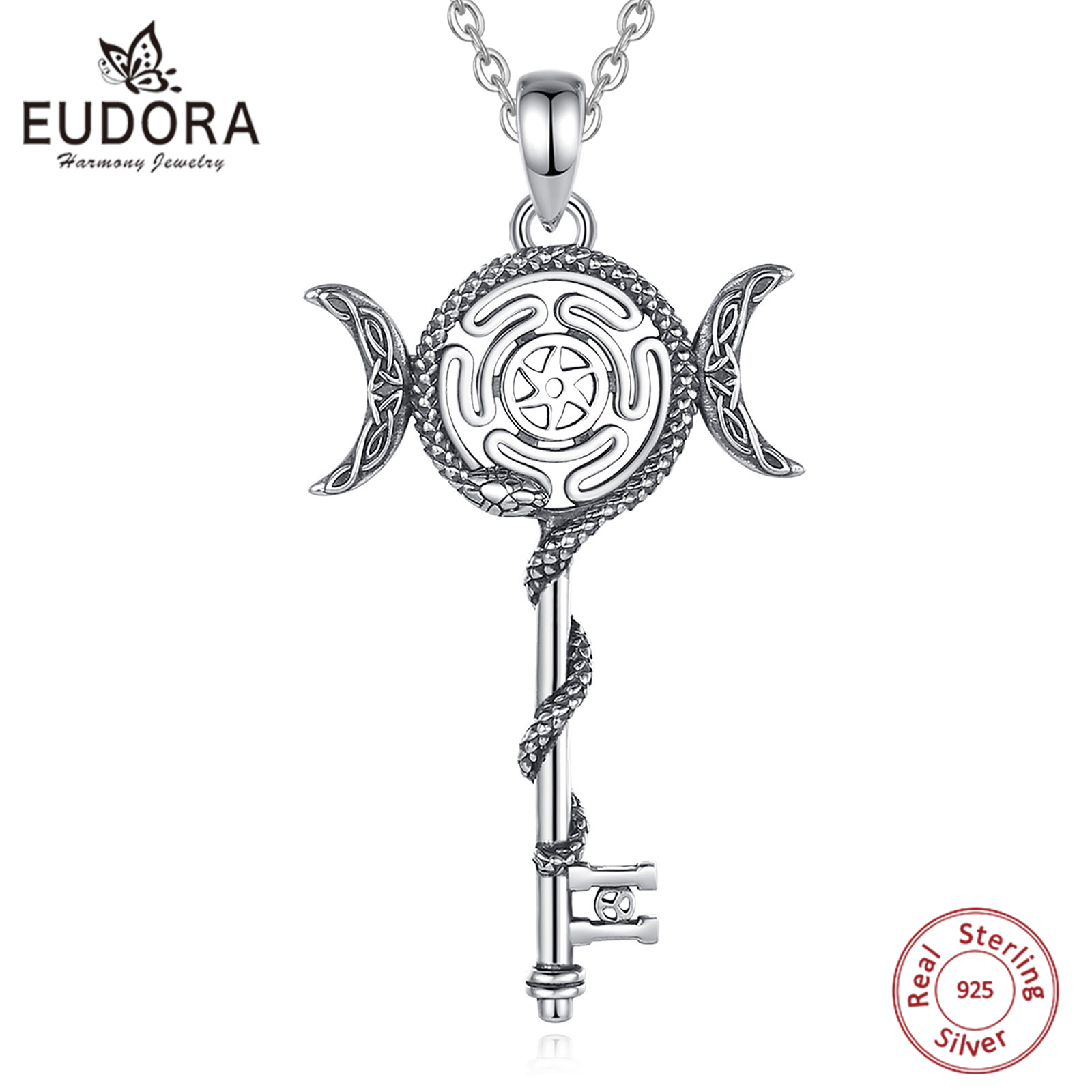 Eudora 925 Ayar Gümüş Hekate Ü - 925 Sterling Silver Chain Necklace Men incelemesi ve fiyatı