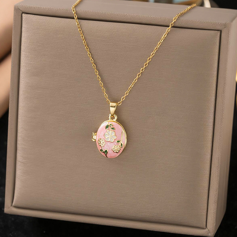 ANENJERY 316L Paslanmaz Çelik  - Heart Locket Necklace Photo incelemesi ve fiyatı