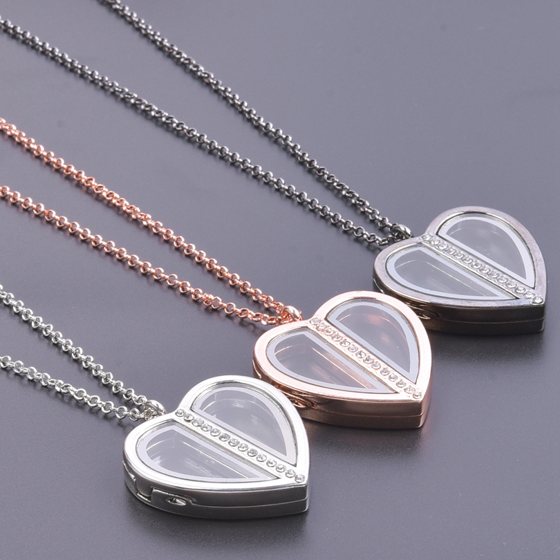 Mıknatıs kalp madalyon kolye k - Heart Locket Necklace Photo incelemesi ve fiyatı