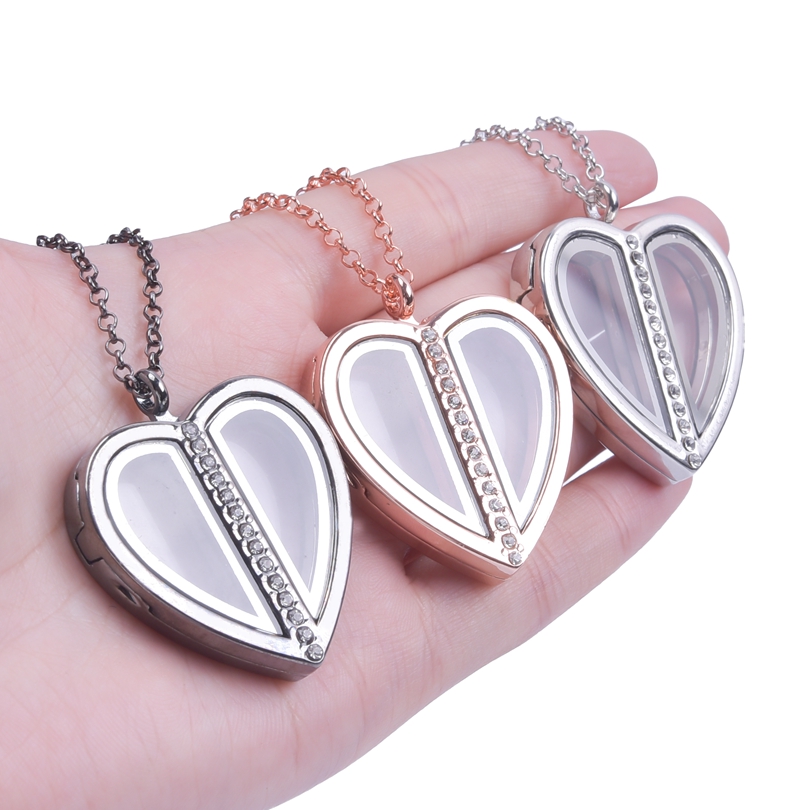 Mıknatıs kalp madalyon kolye k - Heart Locket Necklace Photo incelemesi ve fiyatı
