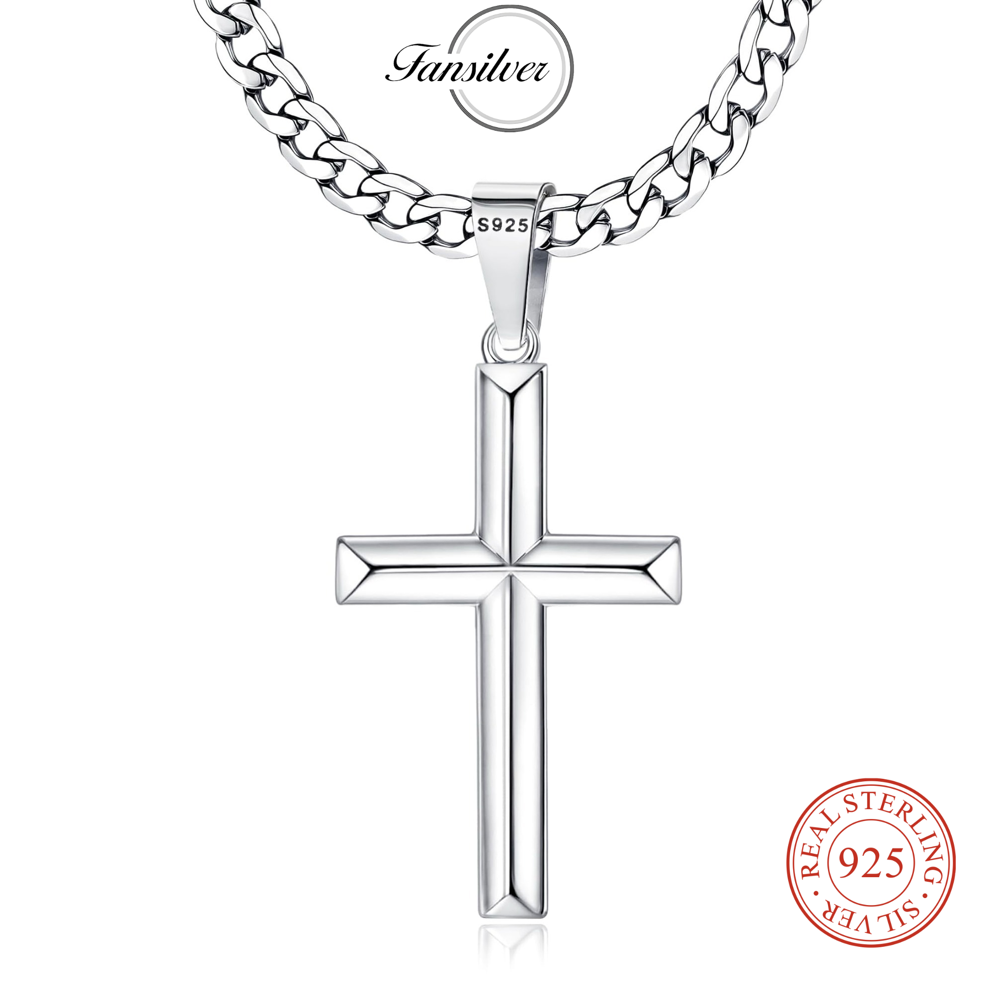 Fansilver 925 Ayar Gümüş Çapra - 925 Sterling Silver Chain Necklace Men incelemesi ve fiyatı