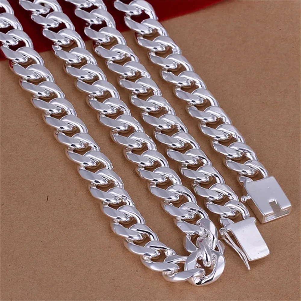 20-24 inç 925 ayar gümüş klasi - 925 Sterling Silver Chain Necklace Men incelemesi ve fiyatı