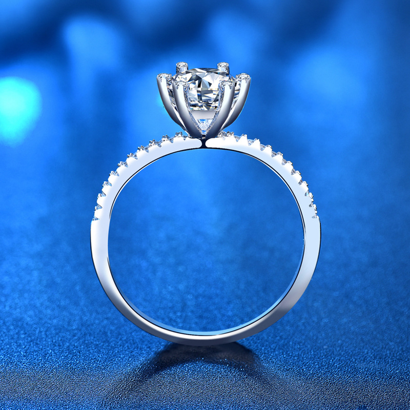 S925 Düğün Nişan Mozanit Yüzük - Moissanite Engagement Ring 1 Carat incelemesi ve fiyatı