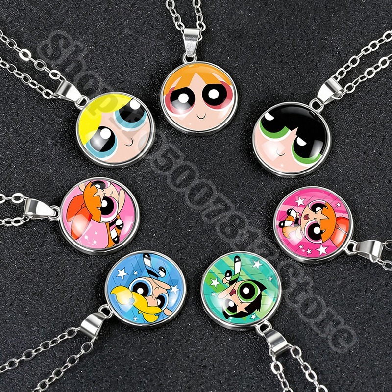 Kawaii Powerpuffs Kız Çocuklar - Anime Pendant Necklace incelemesi ve fiyatı