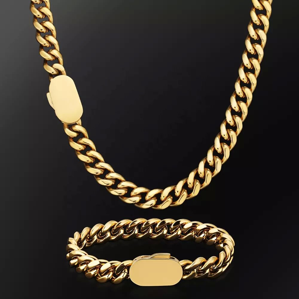 6-12mm Genişlik Yeni Stil Pasl - Cuban Link Chain 12Mm incelemesi ve fiyatı