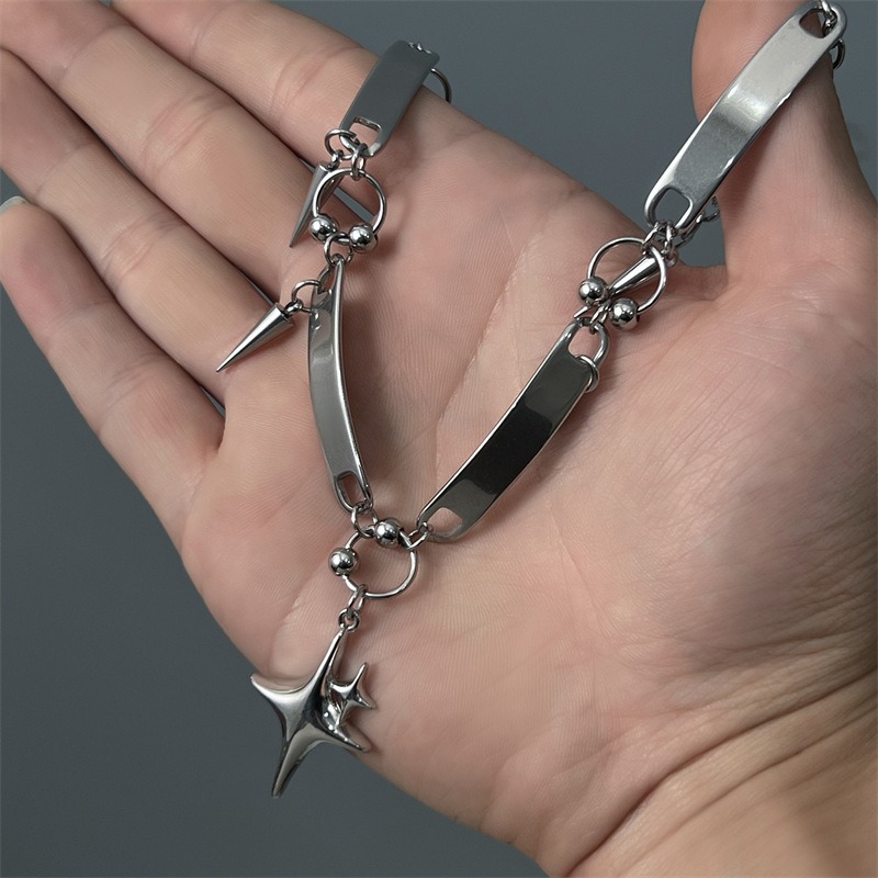 Hiphop Paslanmaz Çelik Punk Yı - Goth Punk Spike Choker incelemesi ve fiyatı