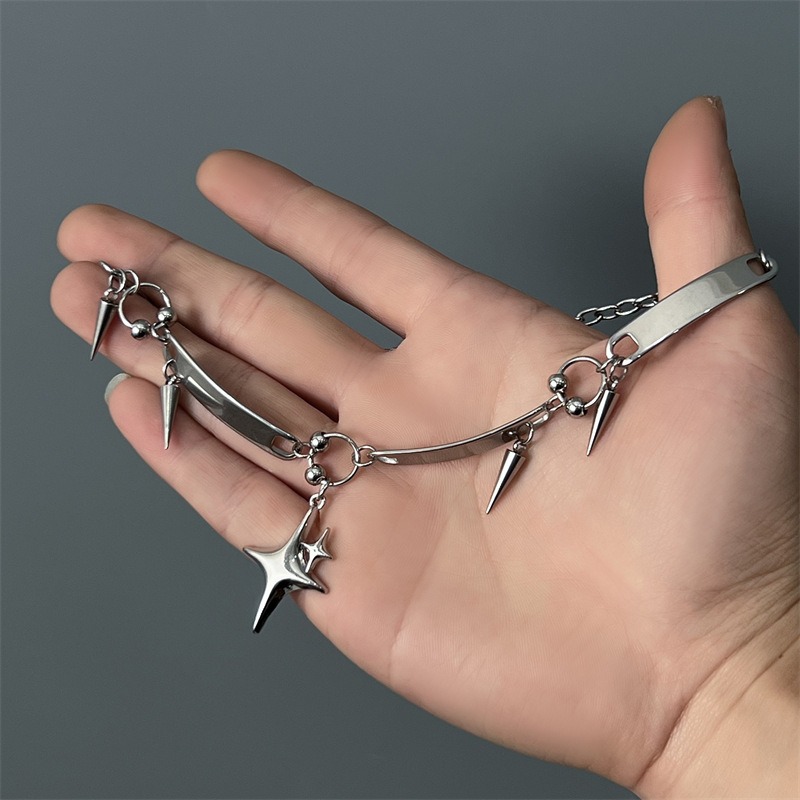 Hiphop Paslanmaz Çelik Punk Yı - Goth Punk Spike Choker incelemesi ve fiyatı