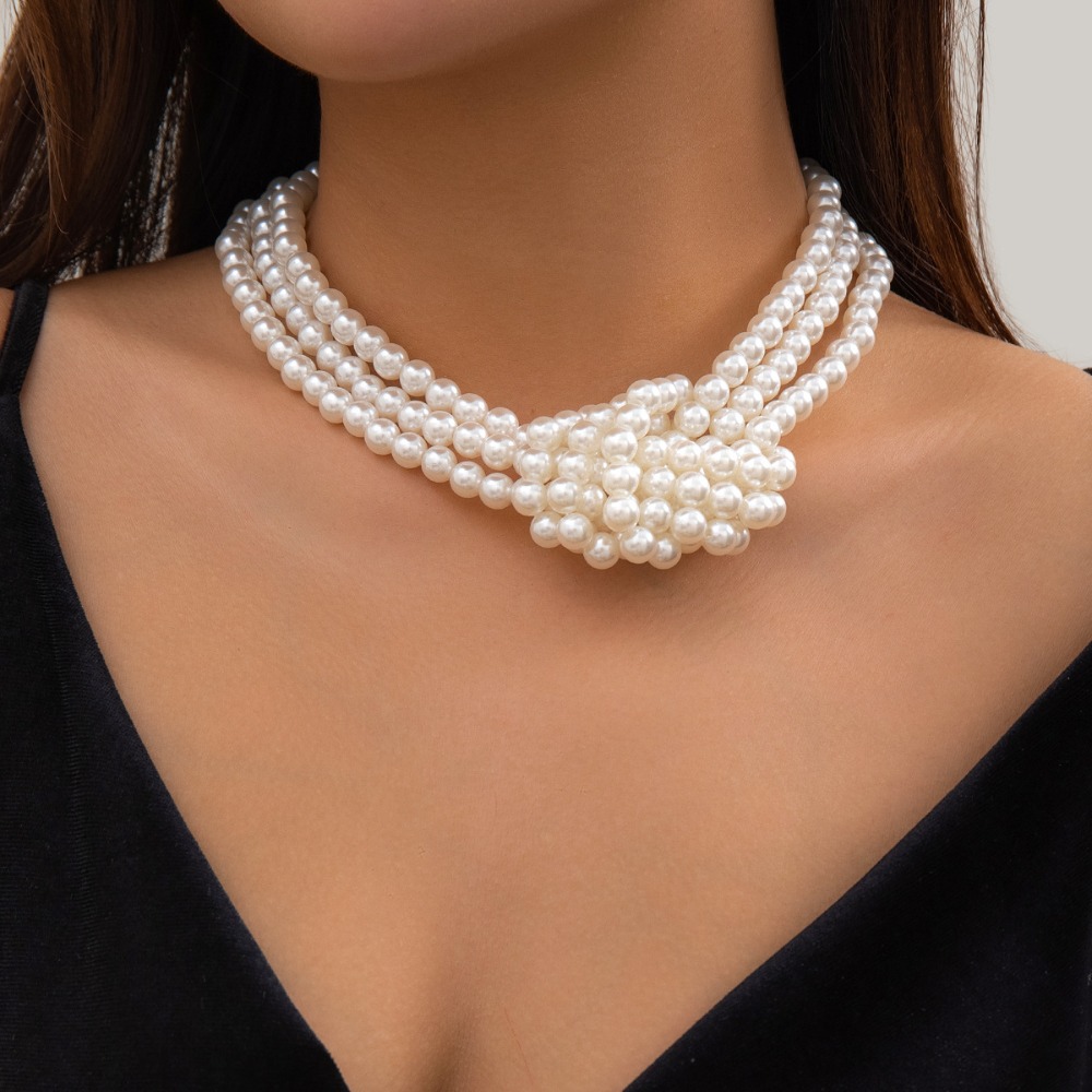 Moda Retro Siyah Beyaz Dikiş D - Pearl Choker Necklace Vintage incelemesi ve fiyatı