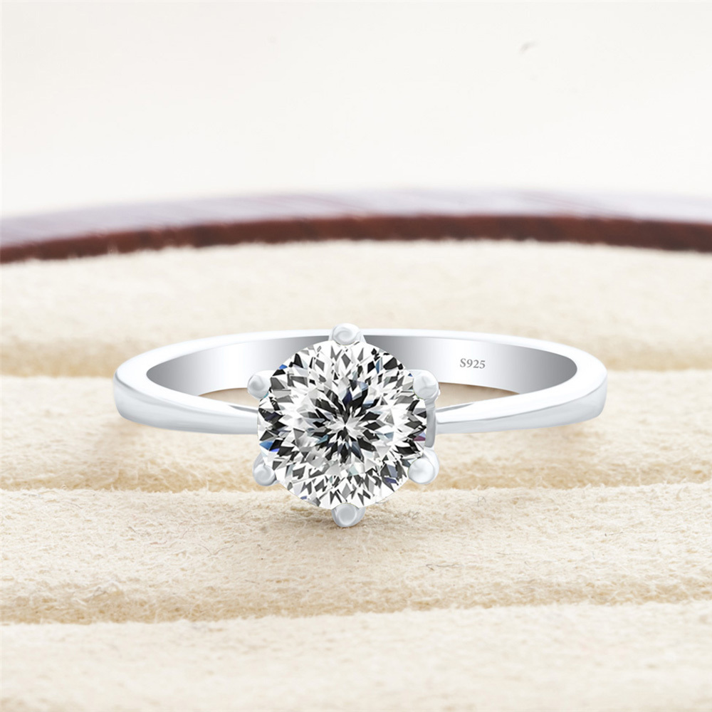 JoyceJelly Klasik Altı Pençeli - Moissanite Engagement Ring 1 Carat incelemesi ve fiyatı