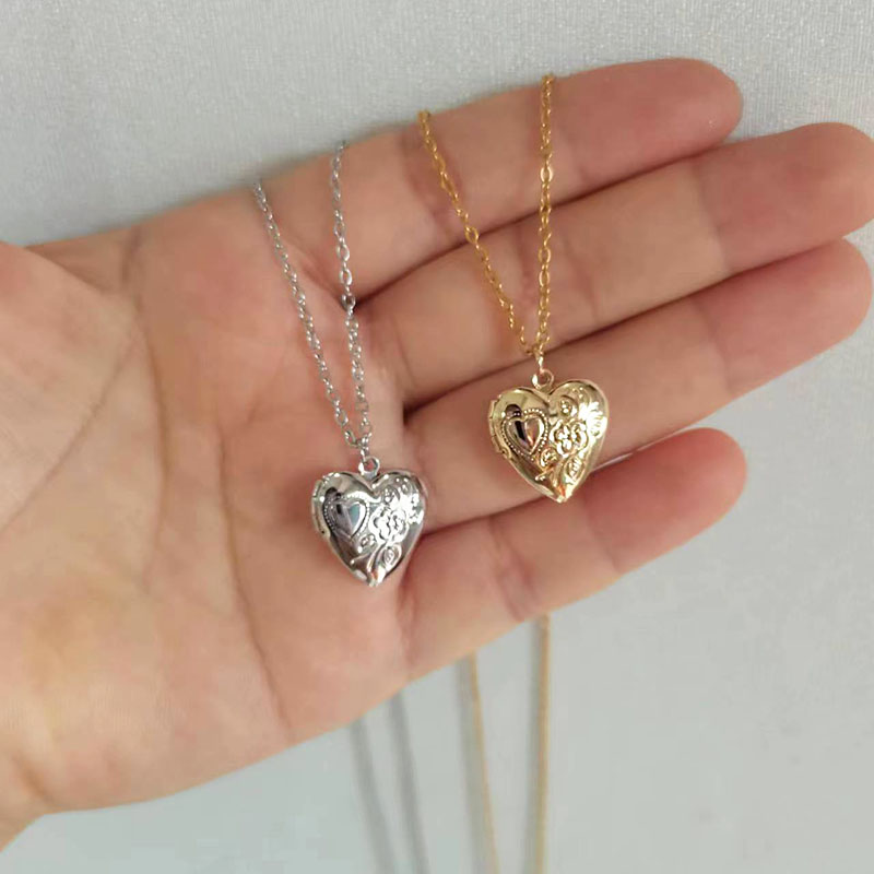 1 adet minik kalp 14mm fotoğra - Heart Locket Necklace Photo incelemesi ve fiyatı