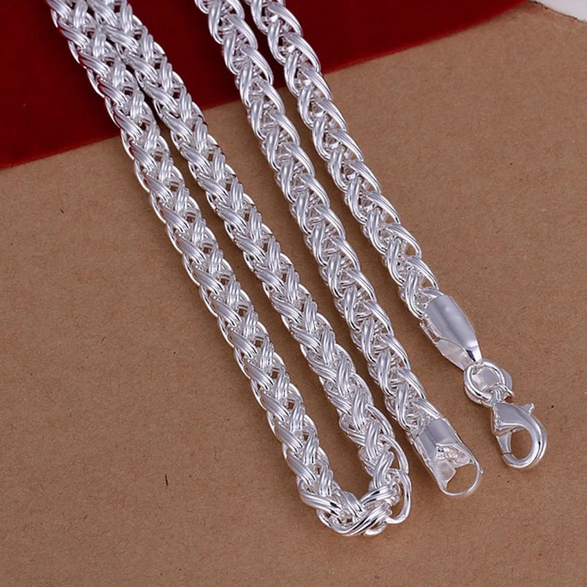 50 cm 925 Ayar Gümüş 6 MM Koly - 925 Sterling Silver Chain Necklace Men incelemesi ve fiyatı