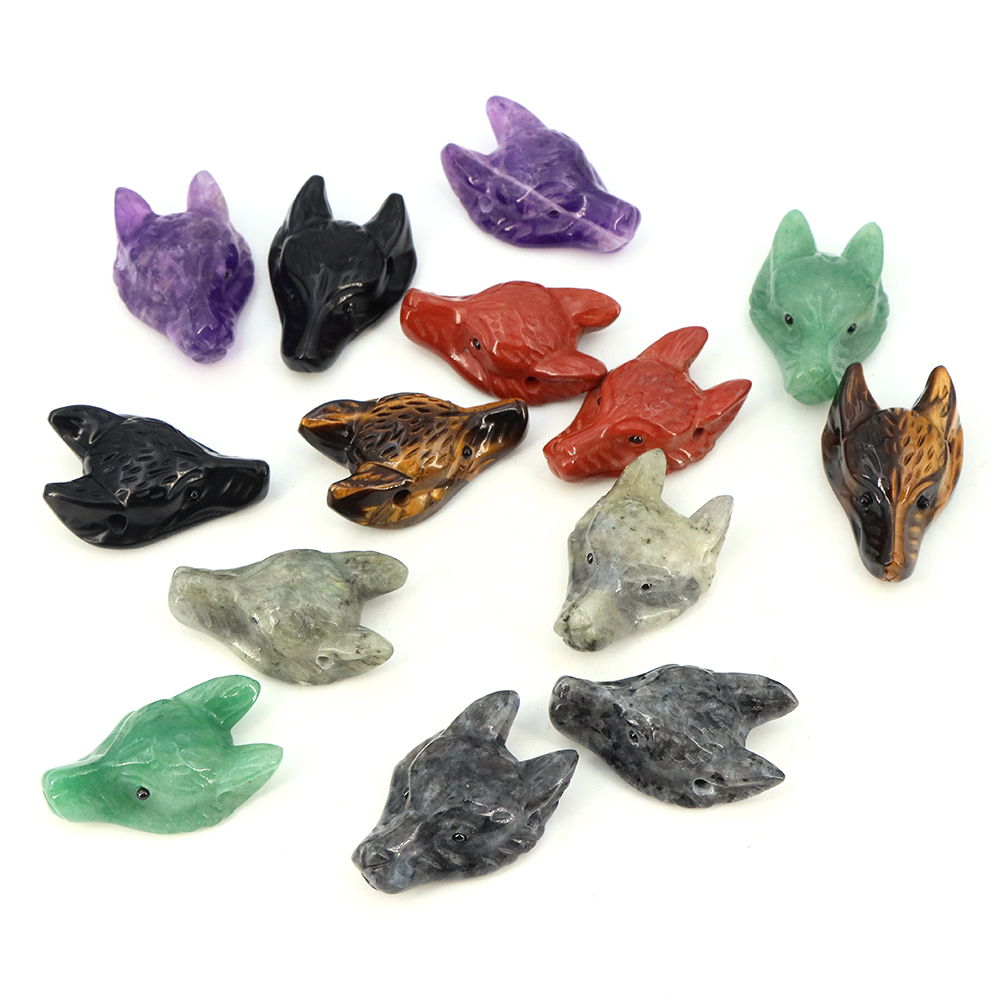 40mm Kurt Başı Taş Kolye Doğal - Crystal Pendant Necklace Natural Stone incelemesi ve fiyatı