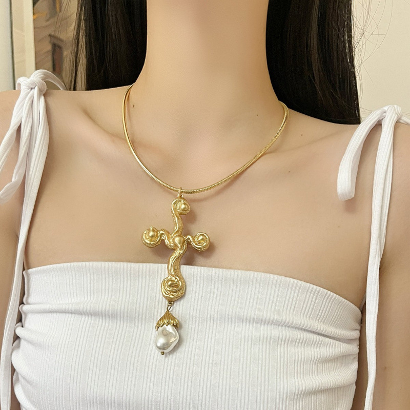 Vintage Abartılı Barok İnci Ça - Pearl Choker Necklace Vintage incelemesi ve fiyatı