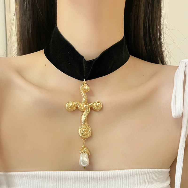 Vintage Abartılı Barok İnci Ça - Pearl Choker Necklace Vintage incelemesi ve fiyatı