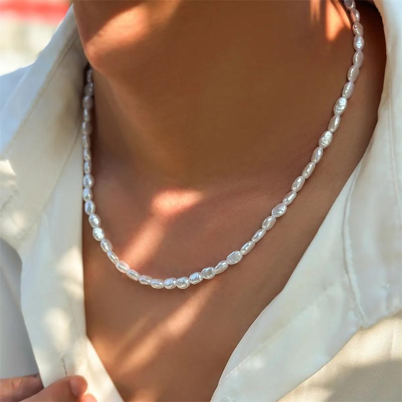 Yeni Moda Basit İmitasyon İnci - Pearl Choker Necklace Vintage incelemesi ve fiyatı