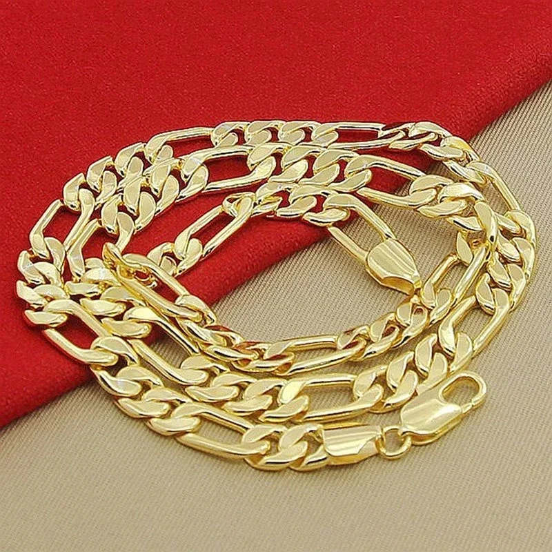 925 ayar gümüş 18K altın kolye - 925 Sterling Silver Chain Necklace Men incelemesi ve fiyatı
