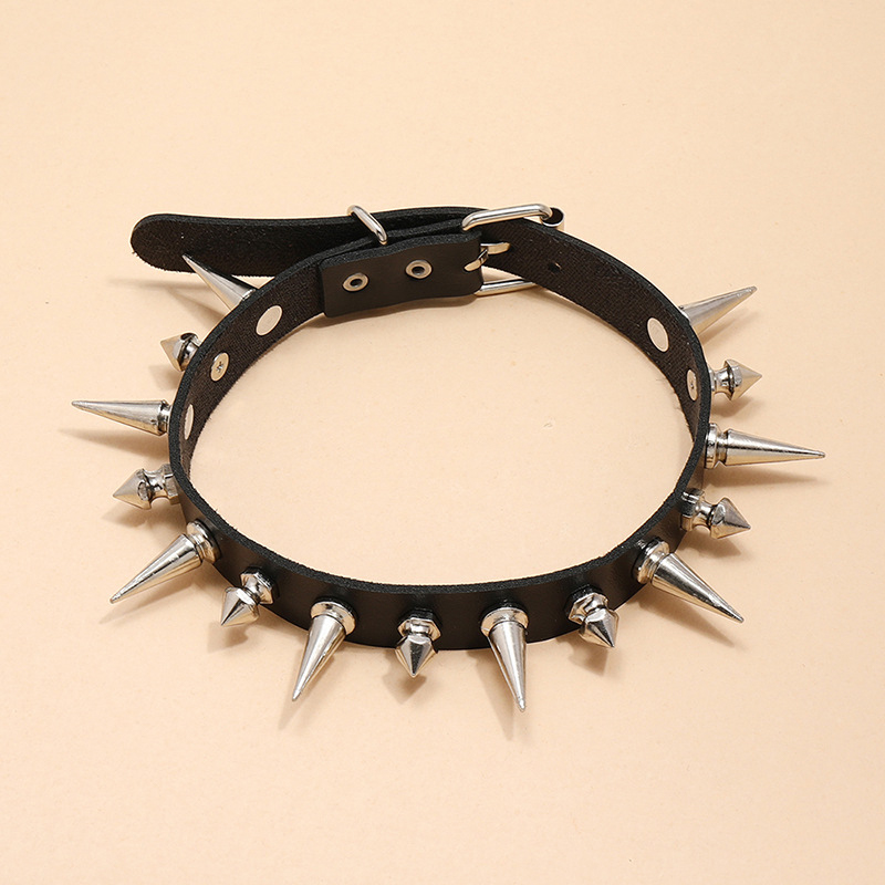 Punk uzun başak gerdanlık Faux - Goth Punk Spike Choker incelemesi ve fiyatı