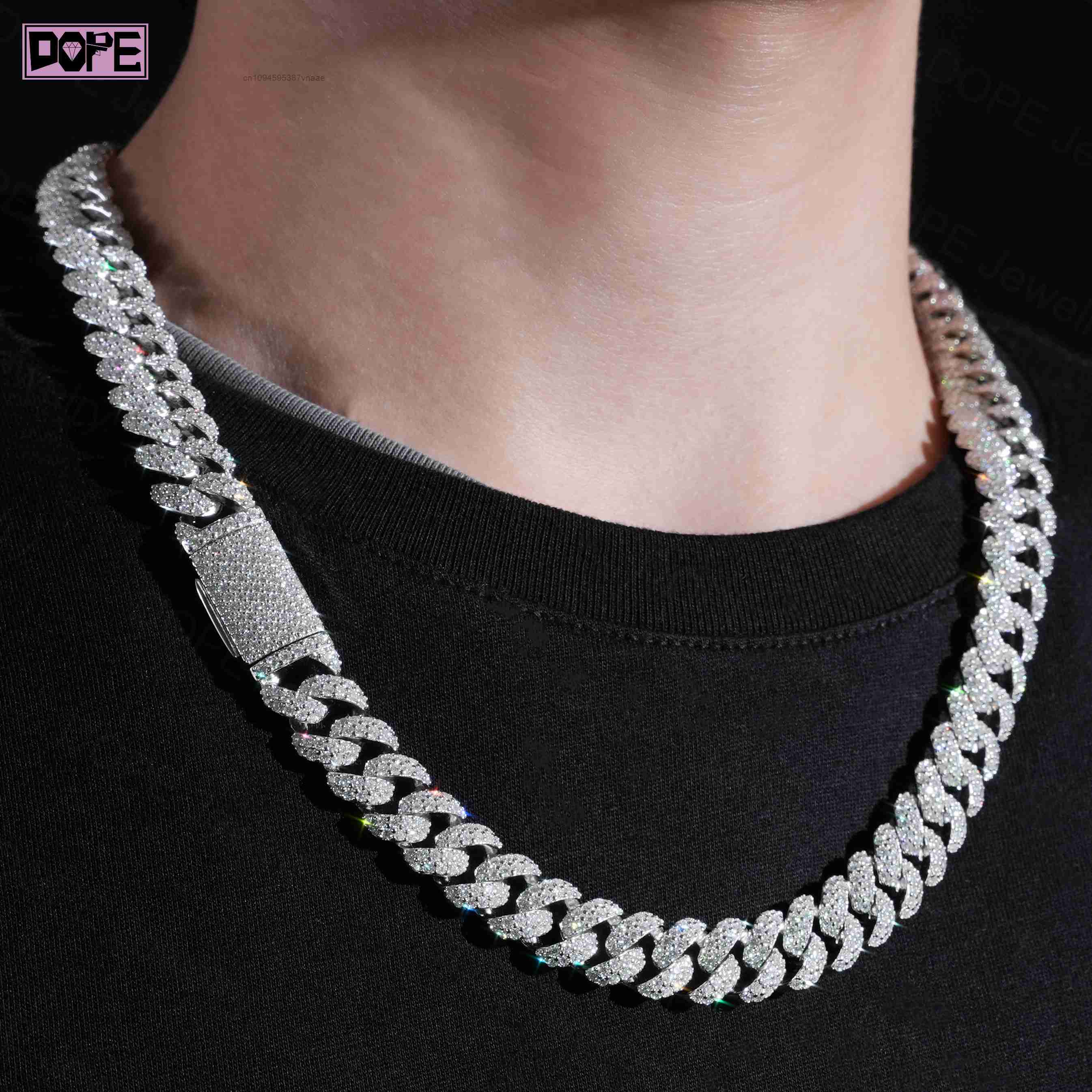 12mm Vvs Iced Out Moissanite K - Cuban Link Chain 12Mm incelemesi ve fiyatı